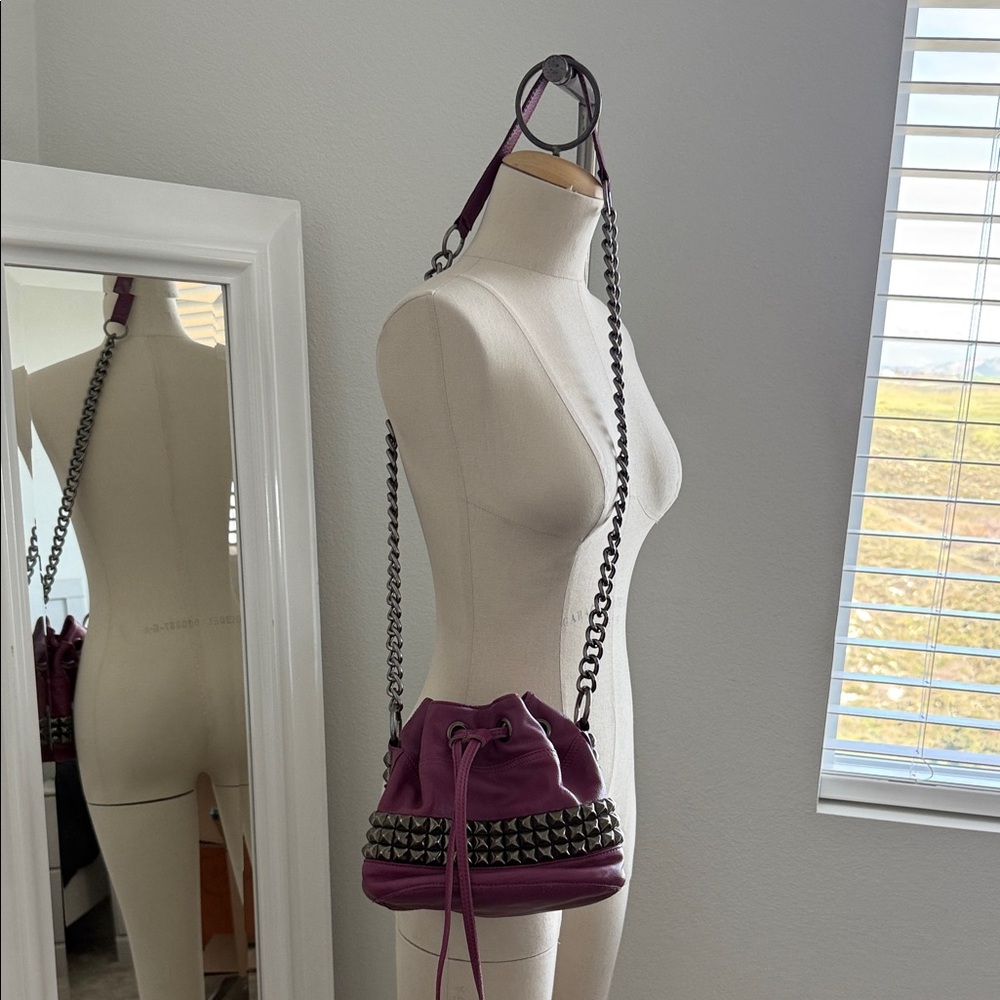 Tylie Malibu Purple Studded Women's Bag